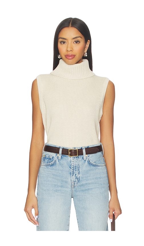 Lovers and Friends Keris Turtle Neck Vest in Oat. XL also in L, M, S