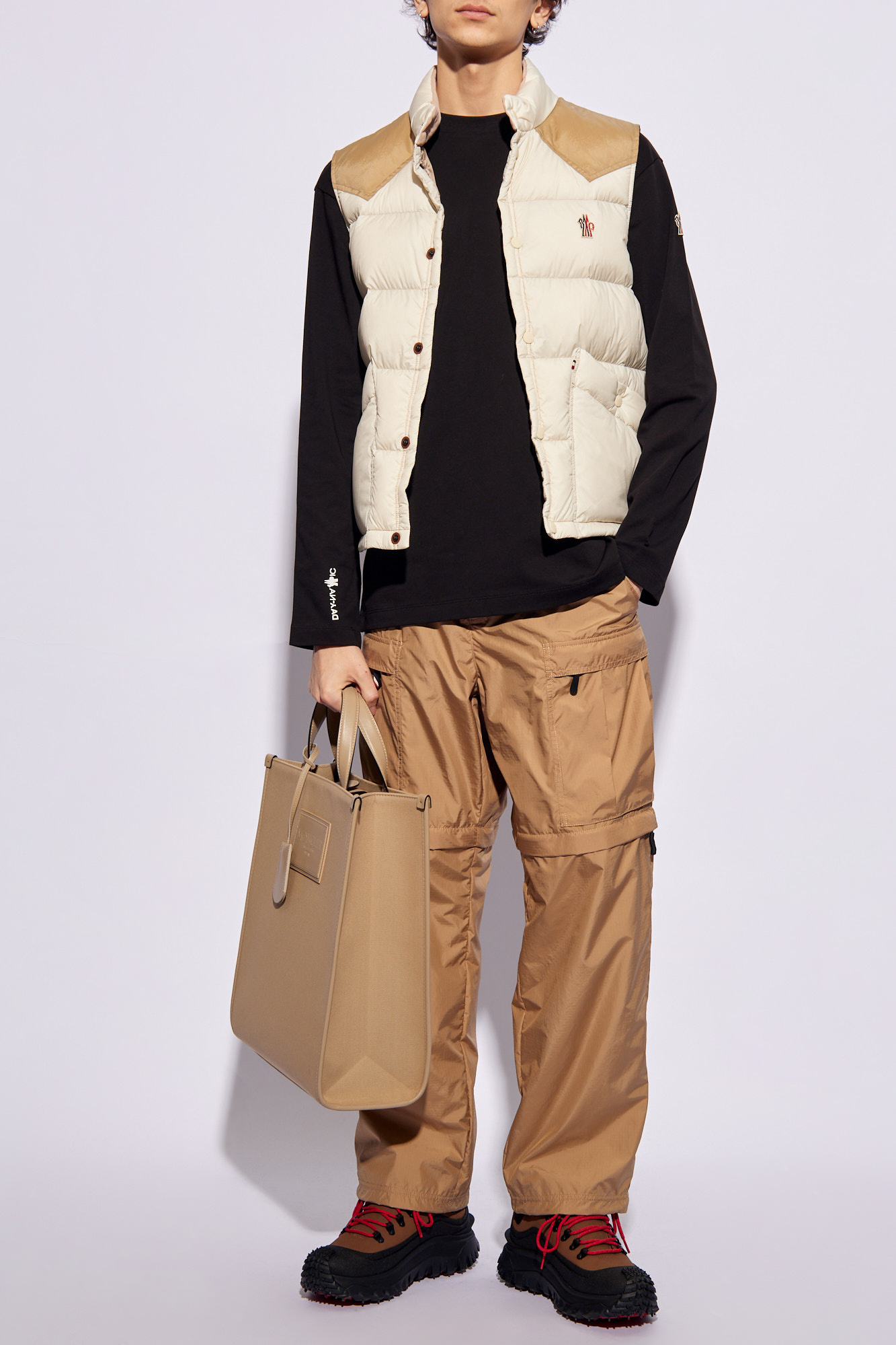 Trousers With Detachable Legs, Men's, Beige