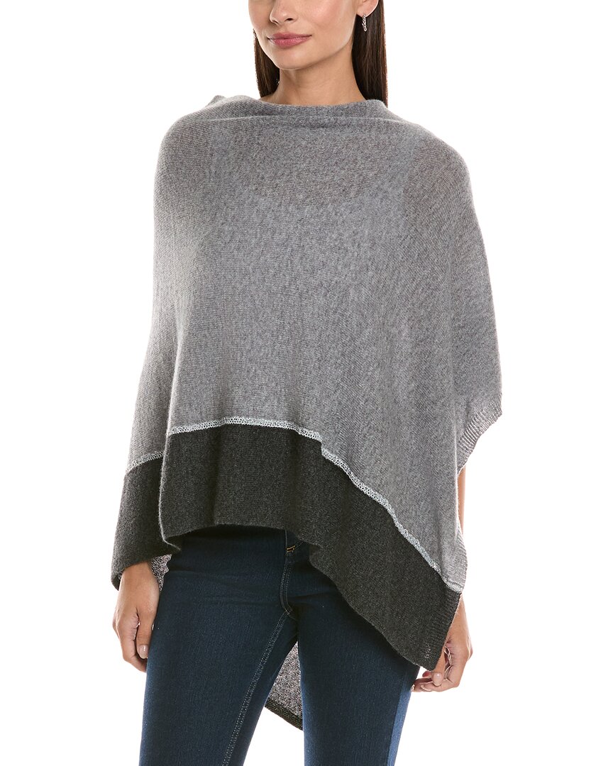 Cashmere Lurex Stripe Cashmere Poncho