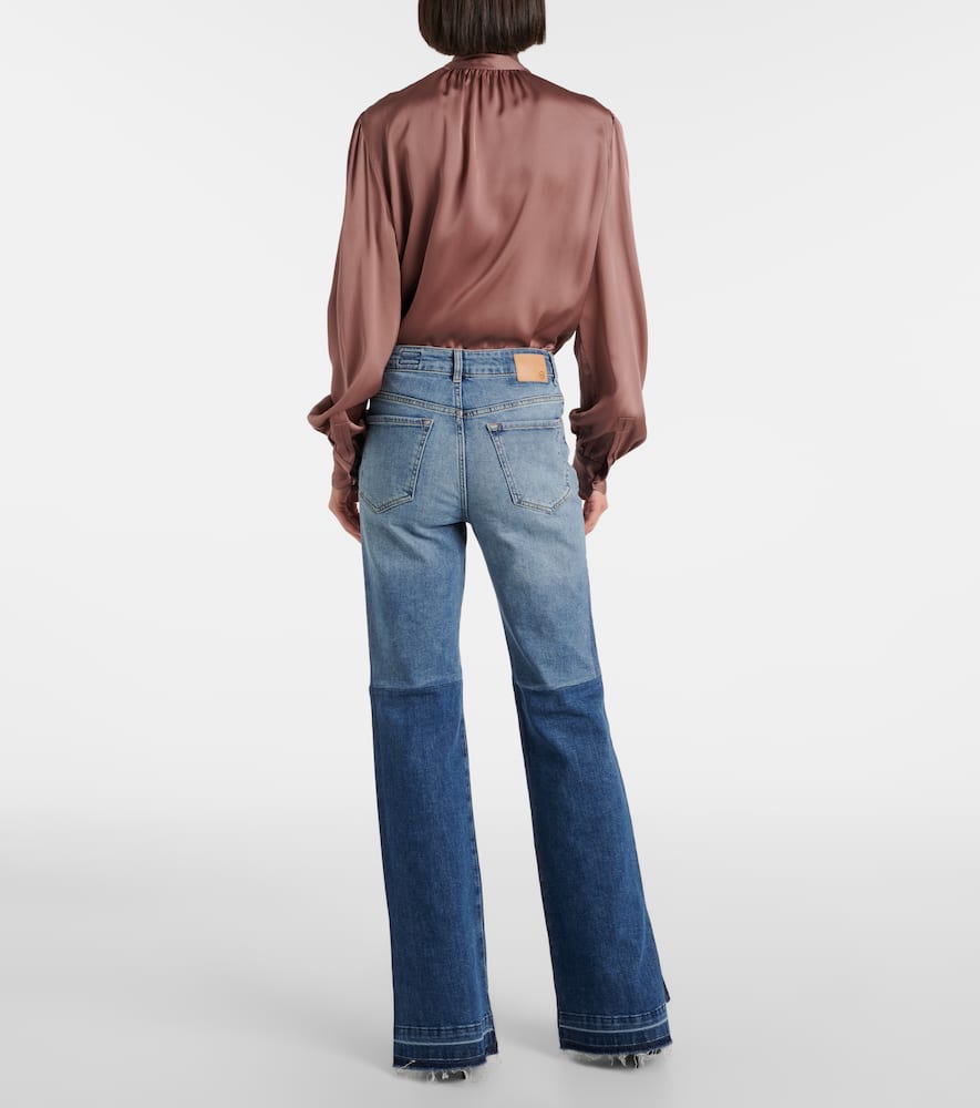 La Croisette high-rise flared jeans