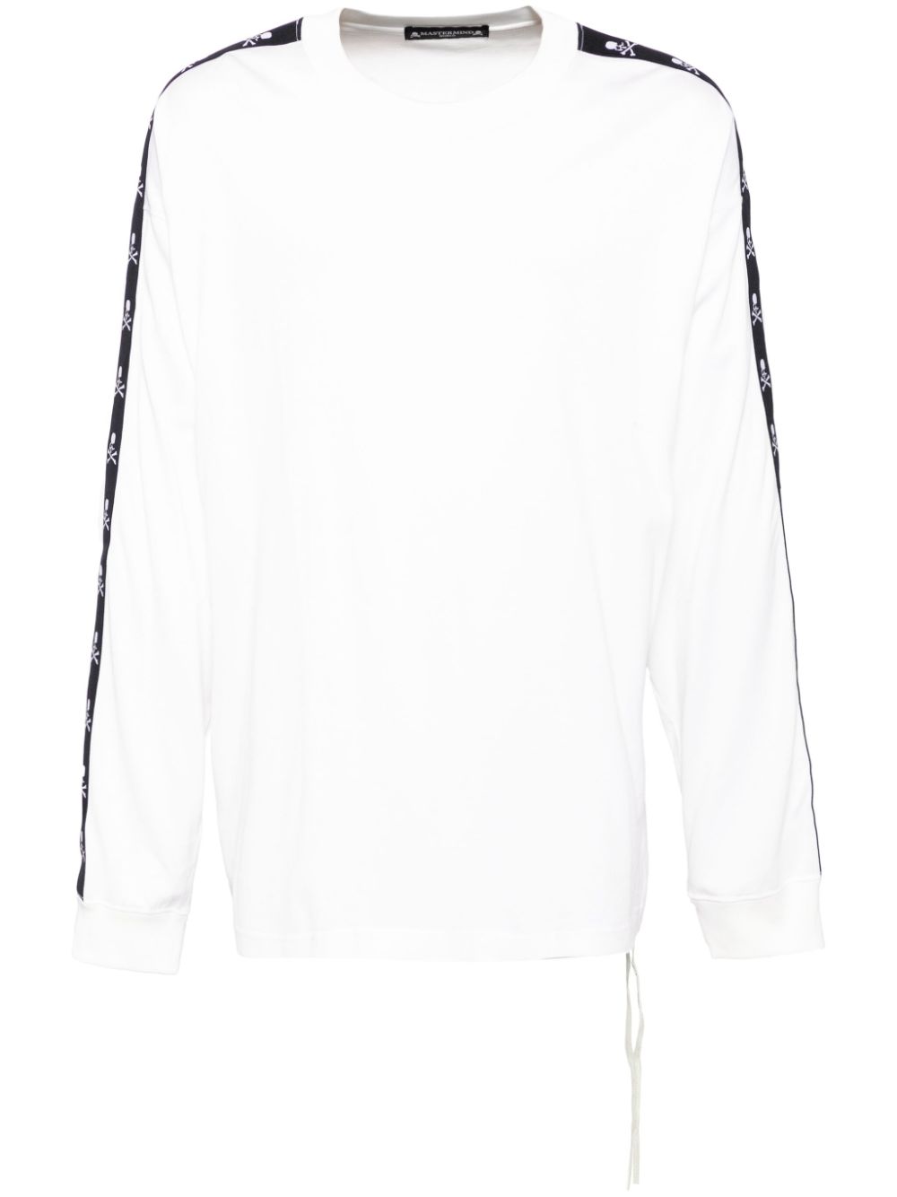 Logo tape long sleeves T-shirt - White