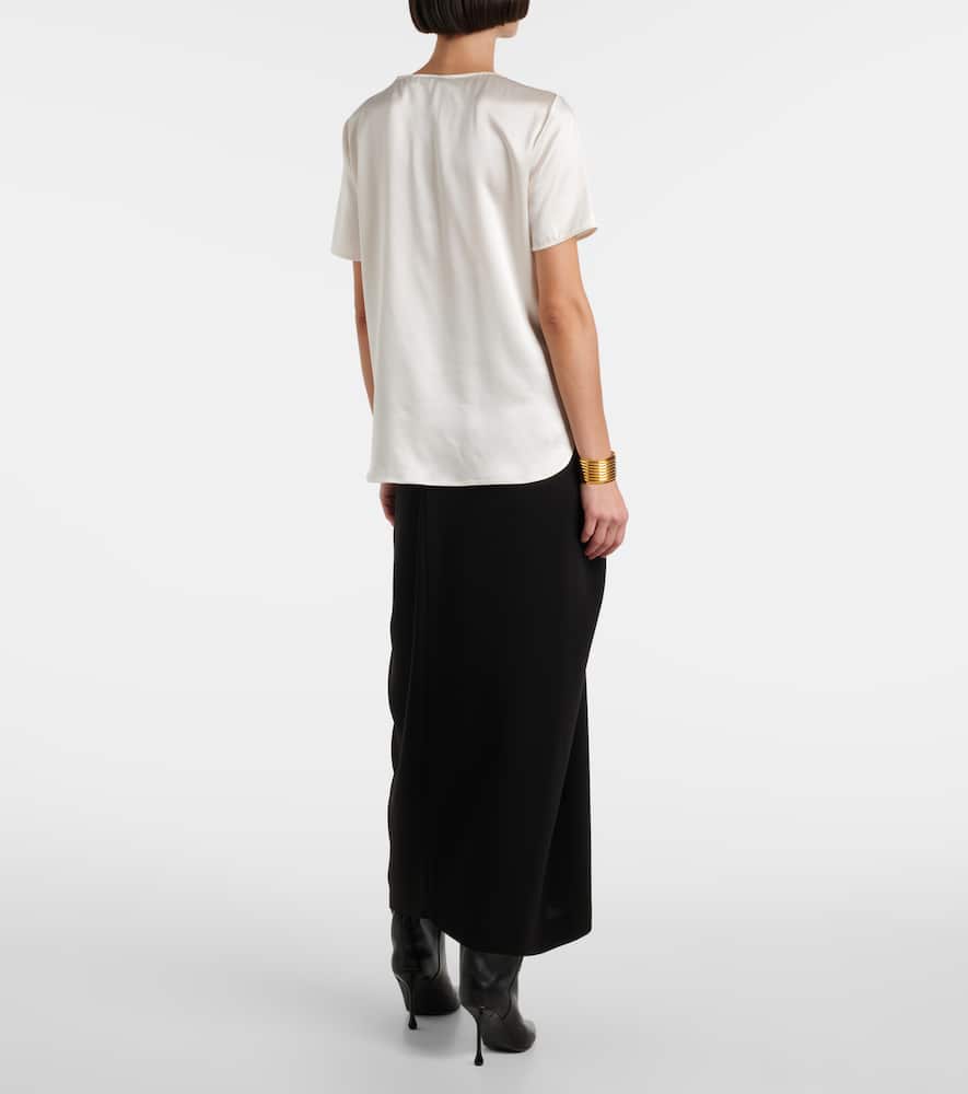 Dida silk satin T-shirt