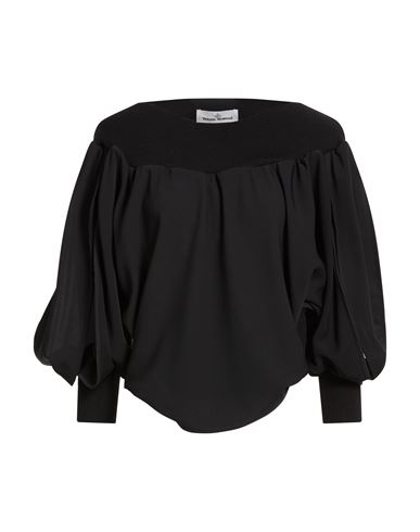 Woman Top Black Size 2 Recycled polyester