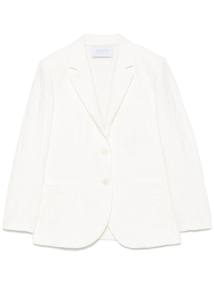 HARRIS WHARF LONDON- Cotton Blend Blazer Jacket