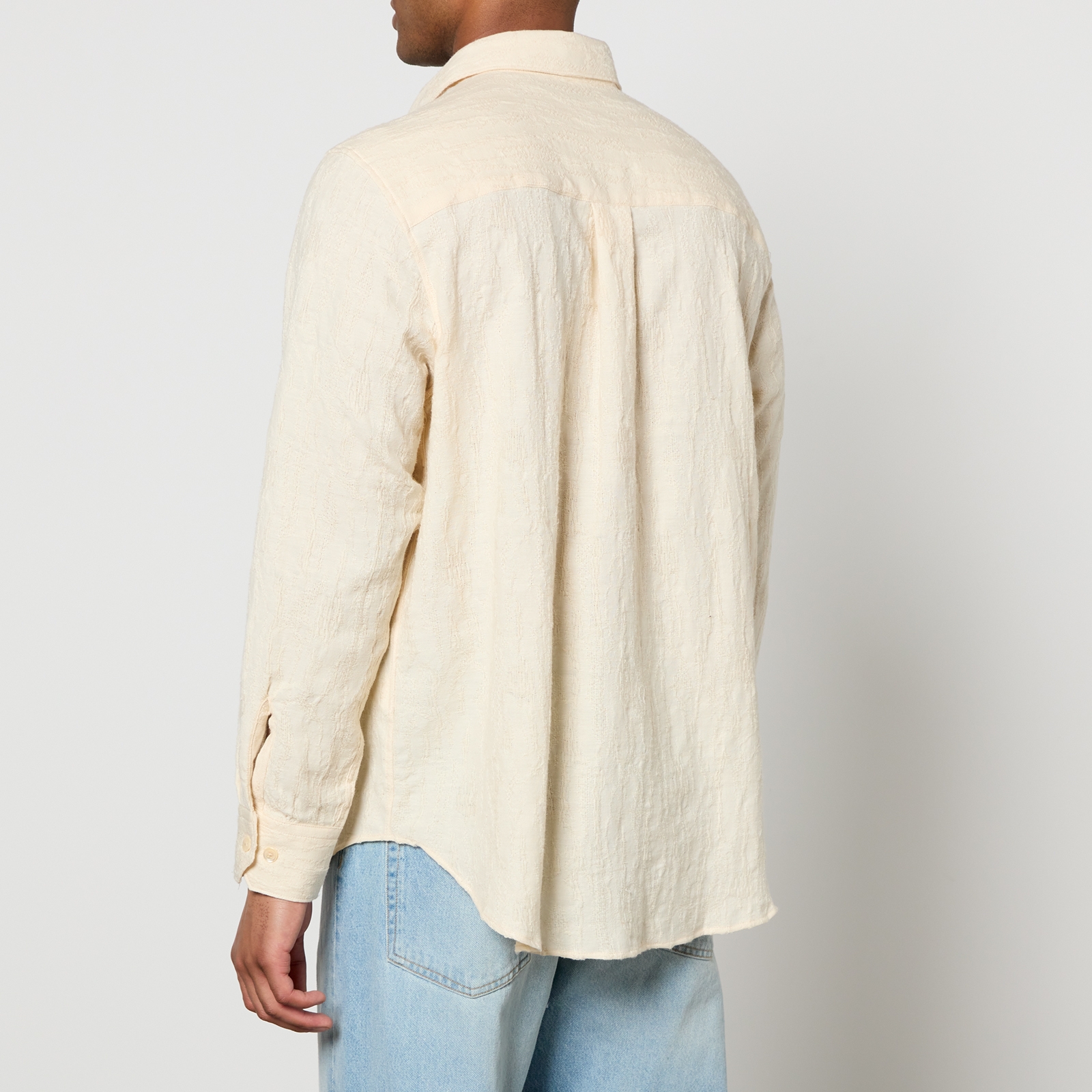 Sunflower Ace Textured Cotton-Jacquard Shirt - L