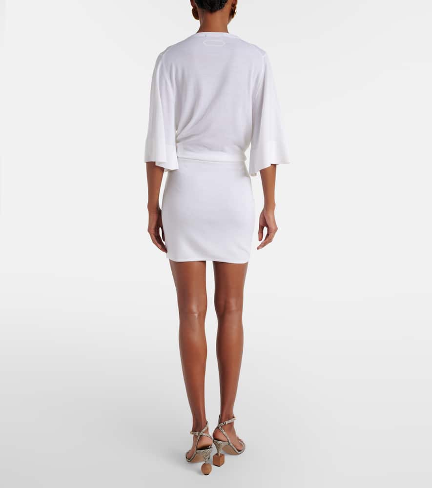 Mananco wool and silk minidress