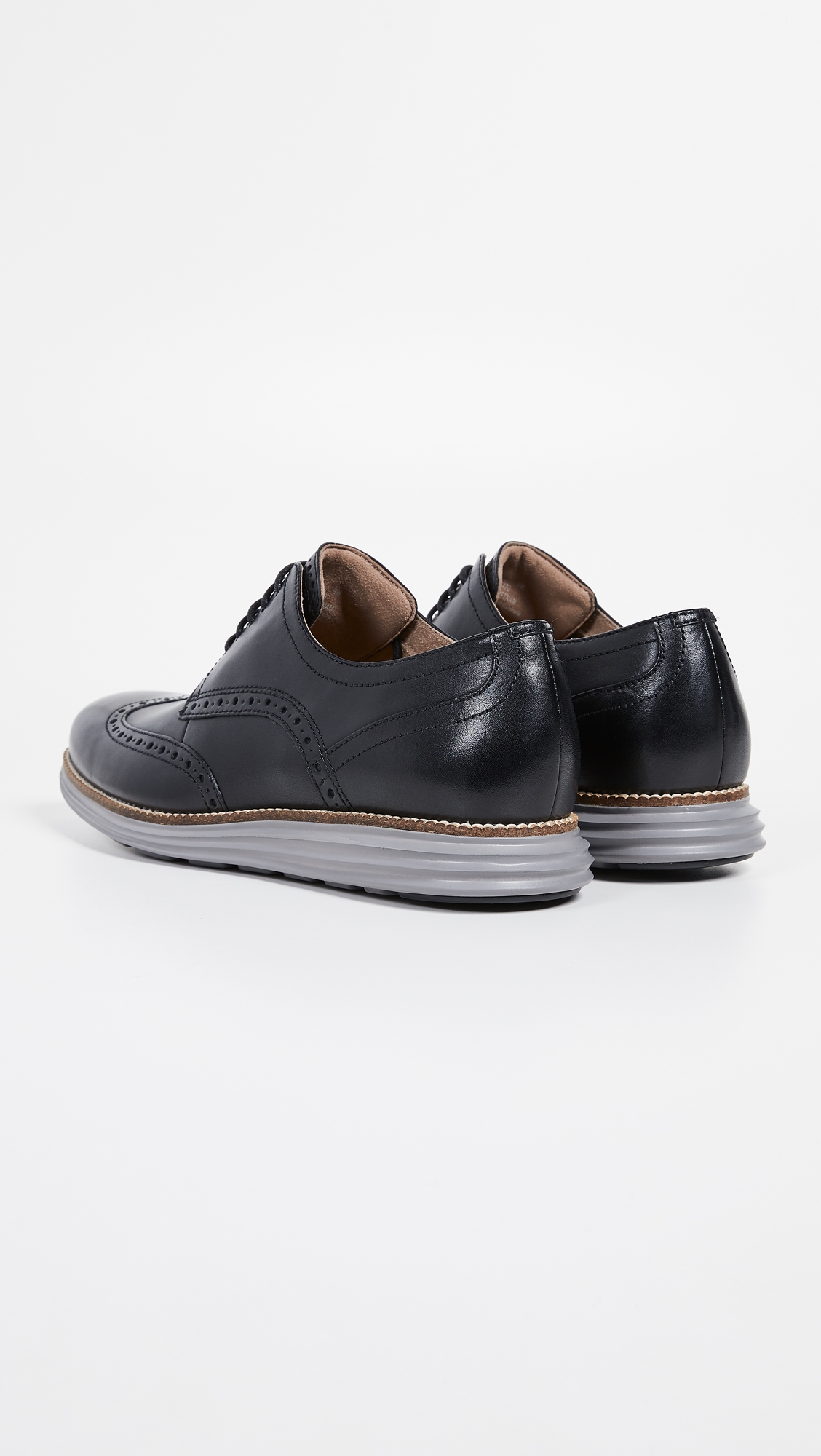 Original Grand Short Wingtip Oxford Black/Ironstone