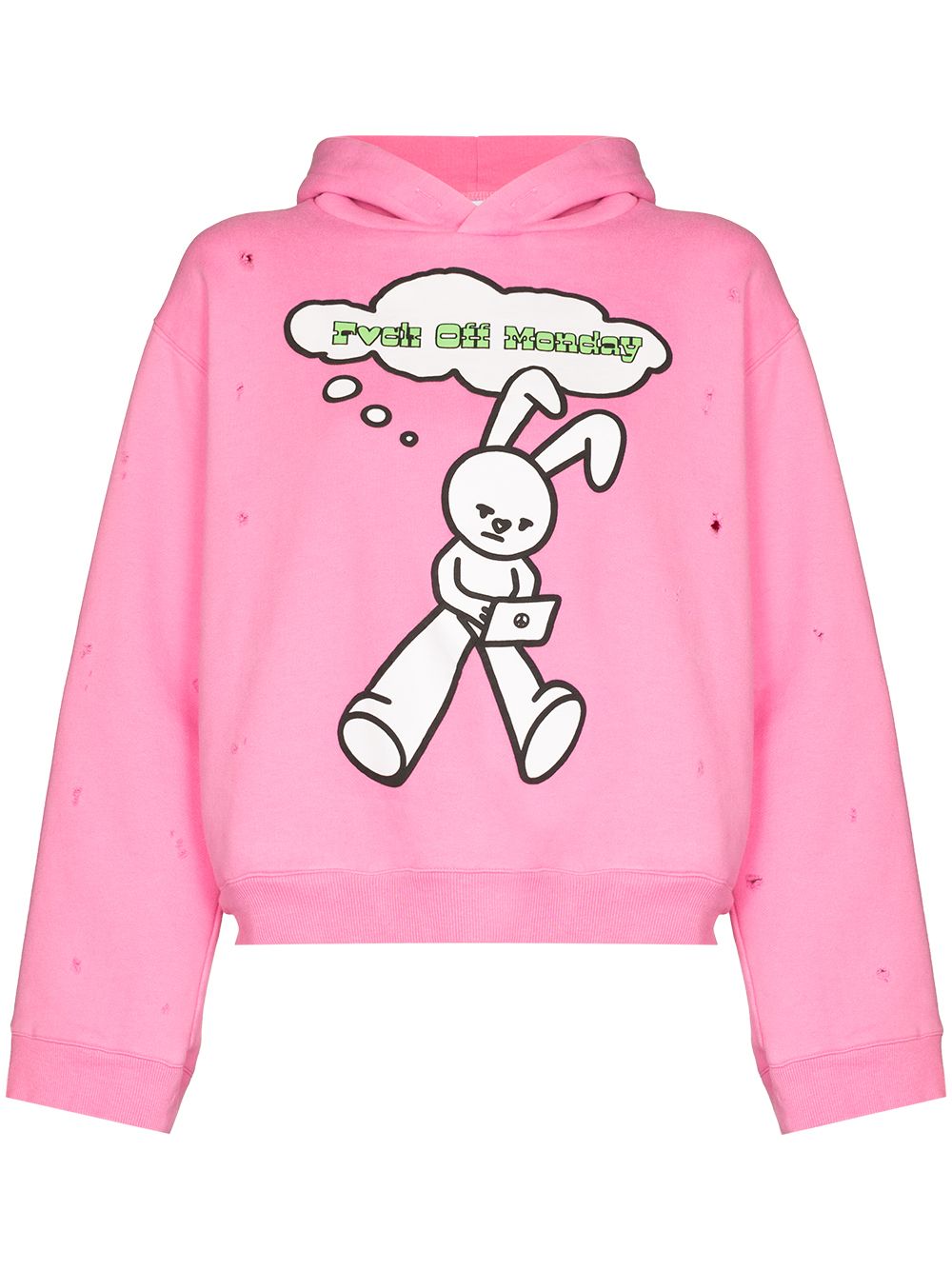 Monday distressed hoodie