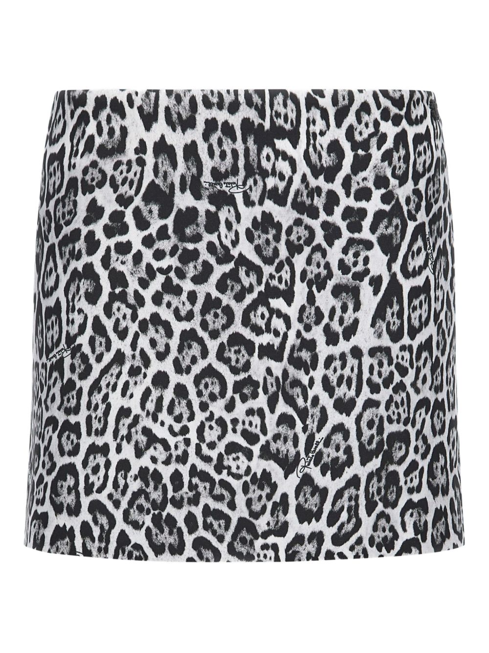 Leopard-print mini skirt - Black