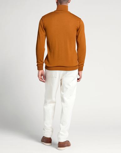 Man Turtleneck Camel Size L Merino Wool, Acrylic