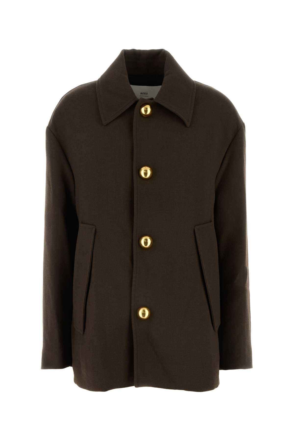 Belted Jacket — Brown