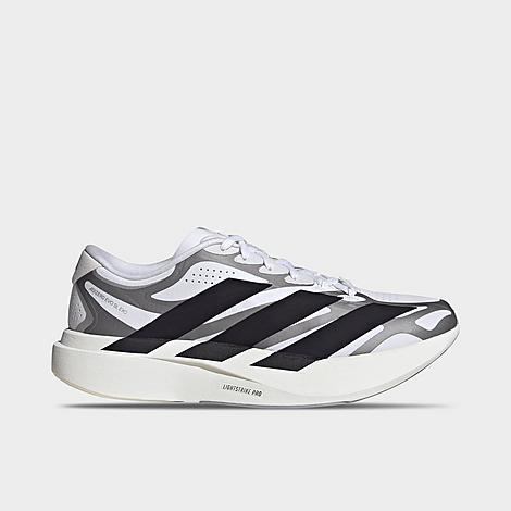 Men's Adizero EVO SL Exo Running Shoes in Cloud White/Core Black/Iron Metallic