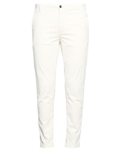 Man Pants White Size 28 Cotton, Lyocell, Elastane