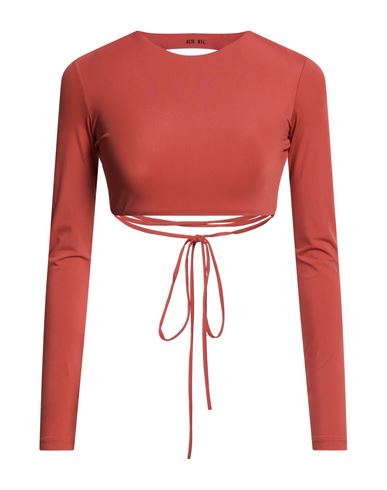 Woman Top Rust Size M Polyamide, Elastane