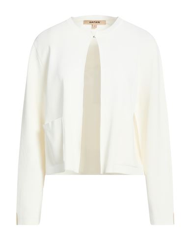Woman Cardigan White Size 4 Viscose, Nylon