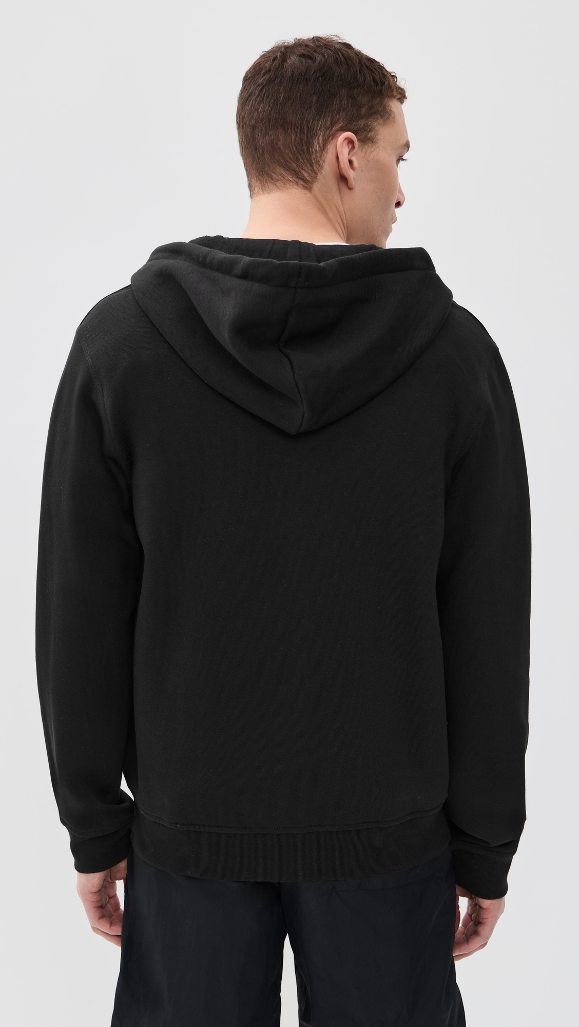 Trefoil Essentials Full Zip Hoodie Black