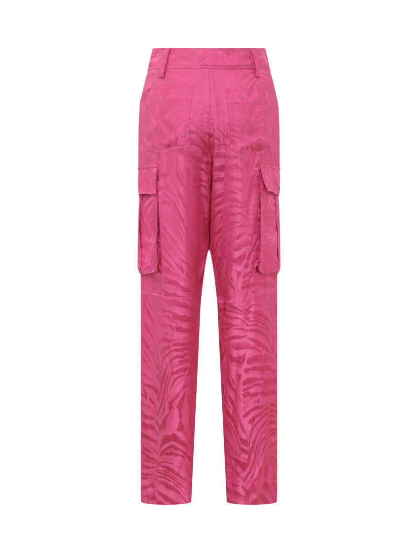 Pink Straight Cargos Pants