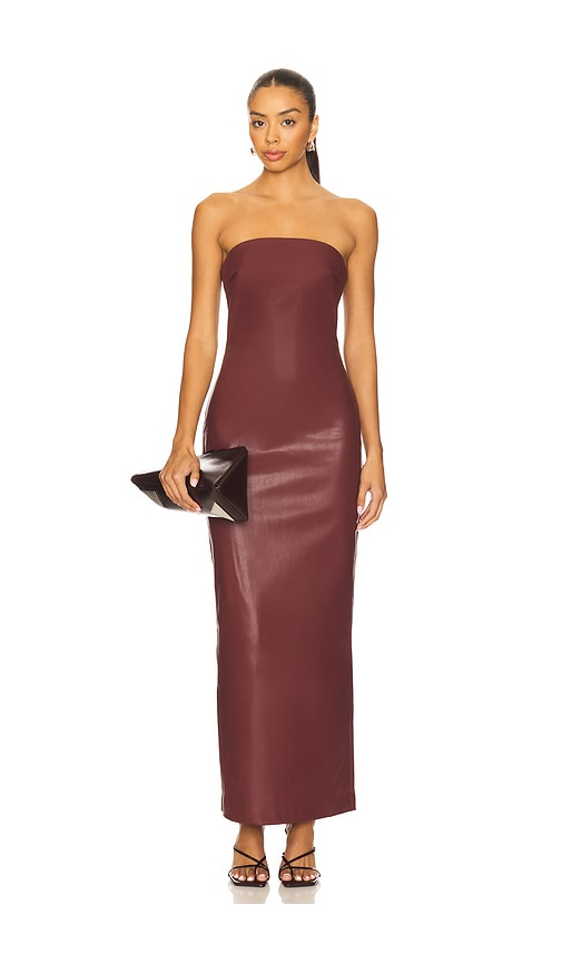 Nakedvice The Allegra Dress in Burgundy.  XL. Also in L, M