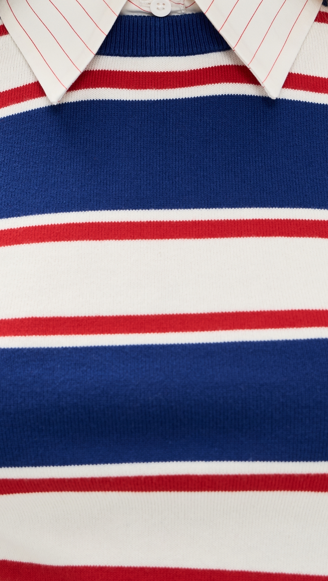 Porla Collared Sweater Americana Stripe