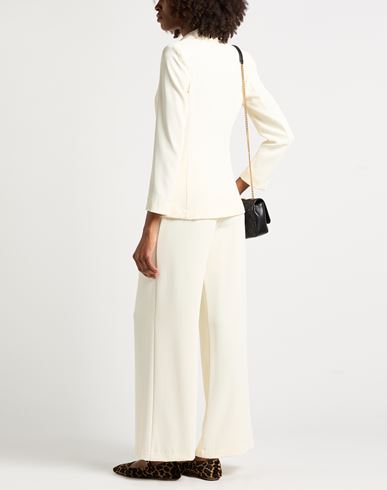 Woman Suit Off white Size 6 Polyester, Elastane