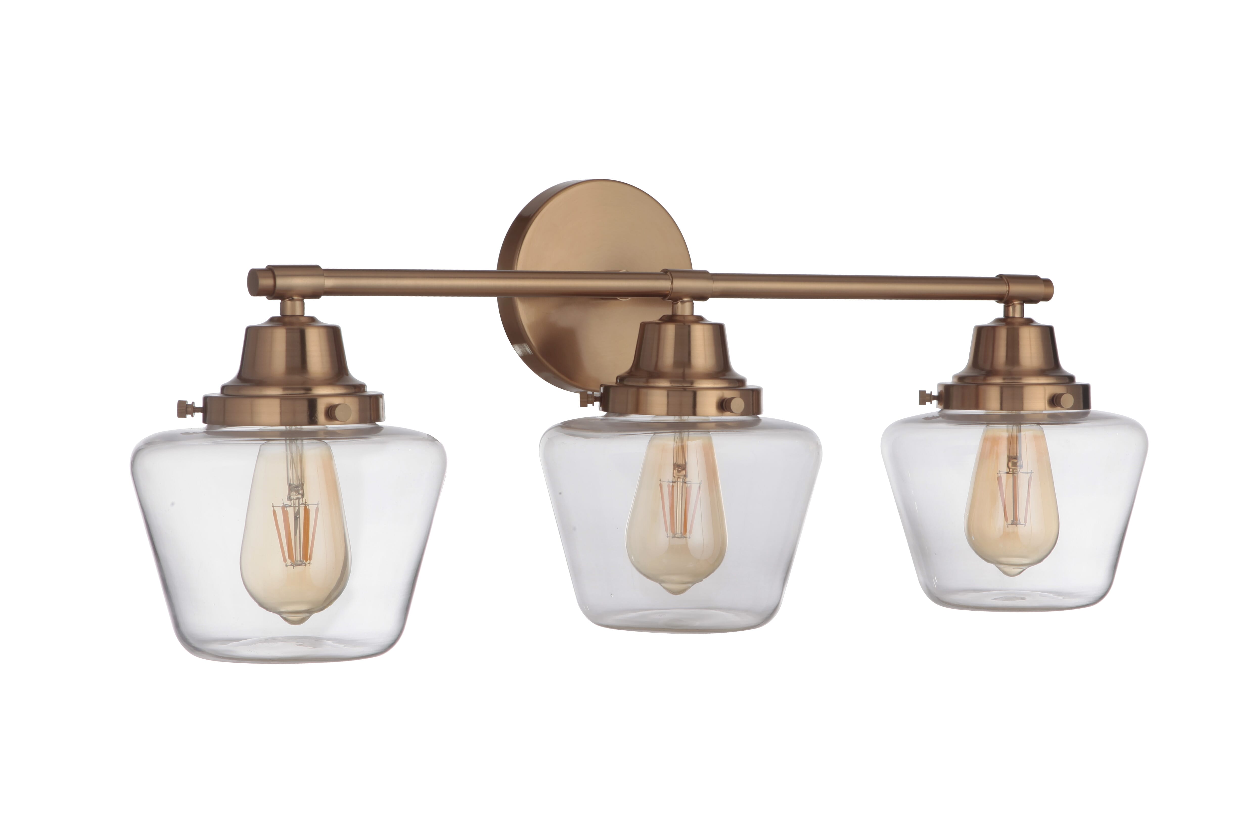 Essex 3-Light Bathroom Vanity Light in Satin Bra