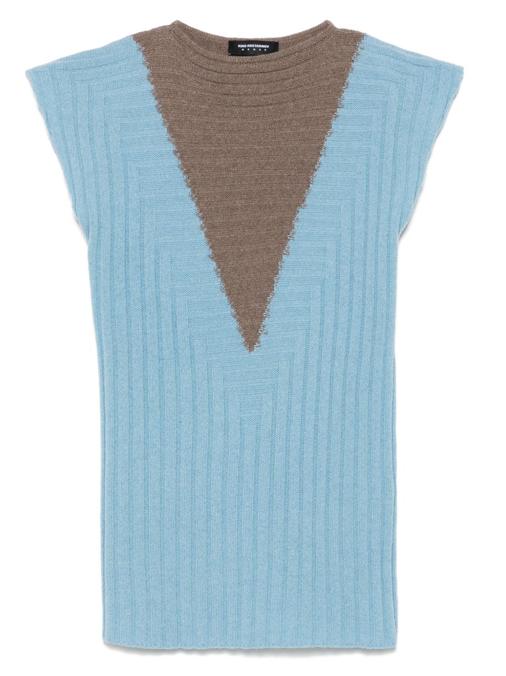 Kiko Kostadinov Dakota vest - Blue