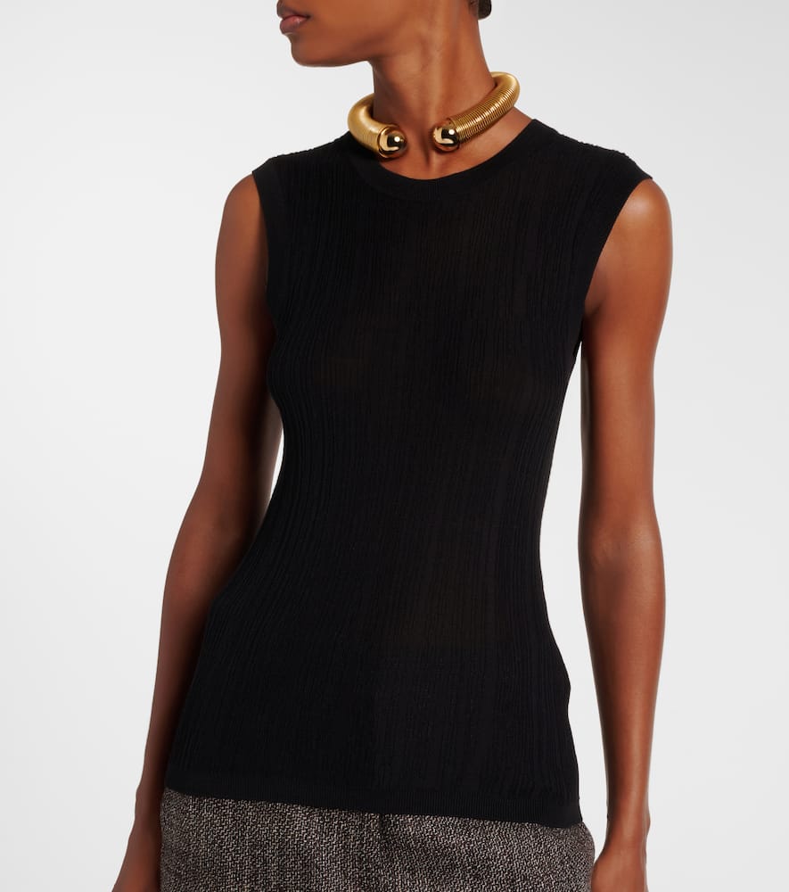 Calife silk and cotton tank top