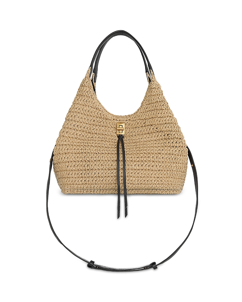 Darren Carrysome Medium Raffia Satchel