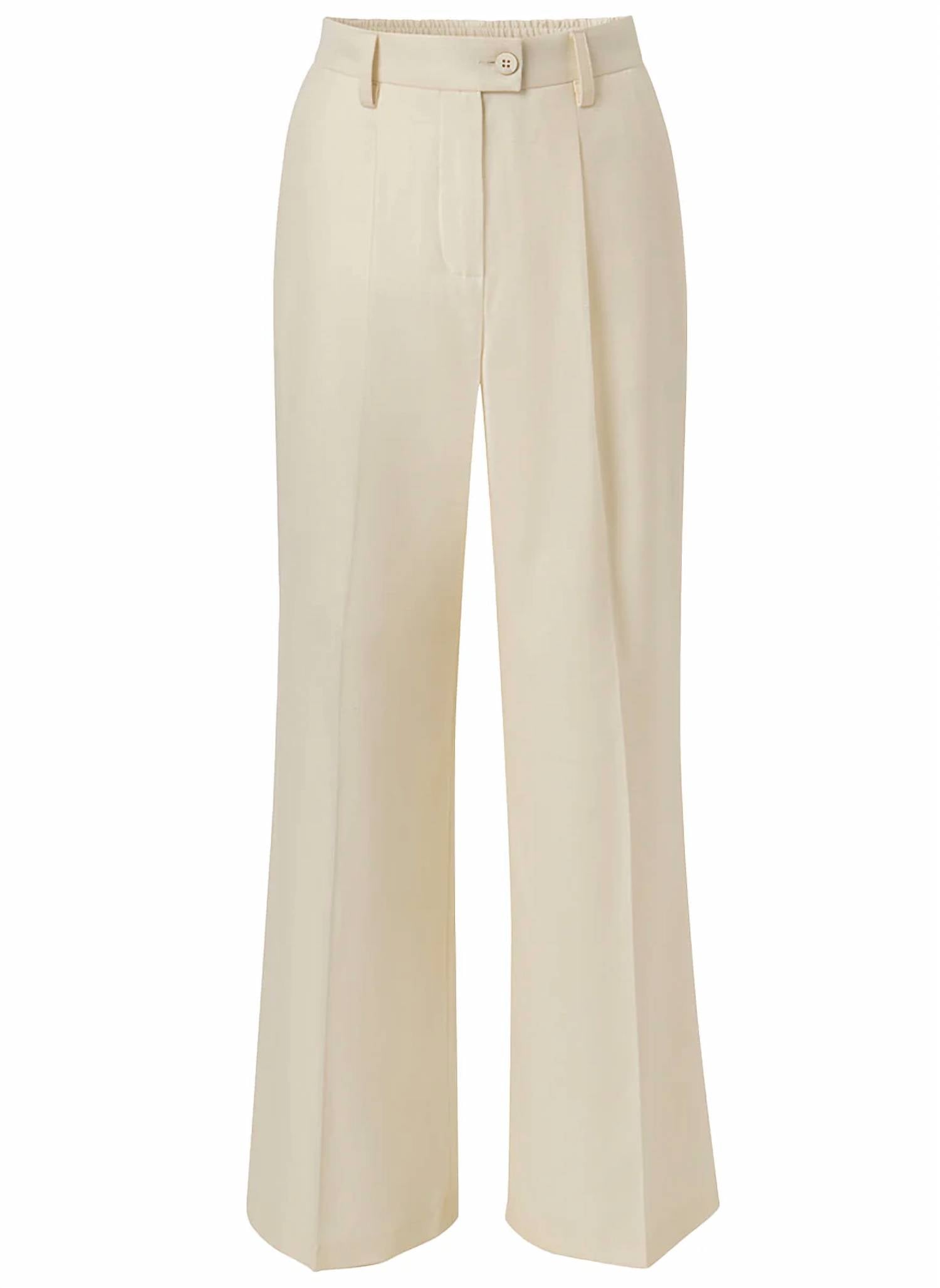 Women's Edina Lined Full Length Pant In Off White