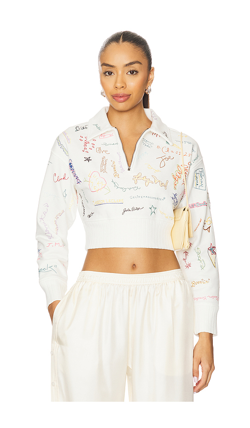Kenzo Graduation Polo Pullover in Ivory. - S also in