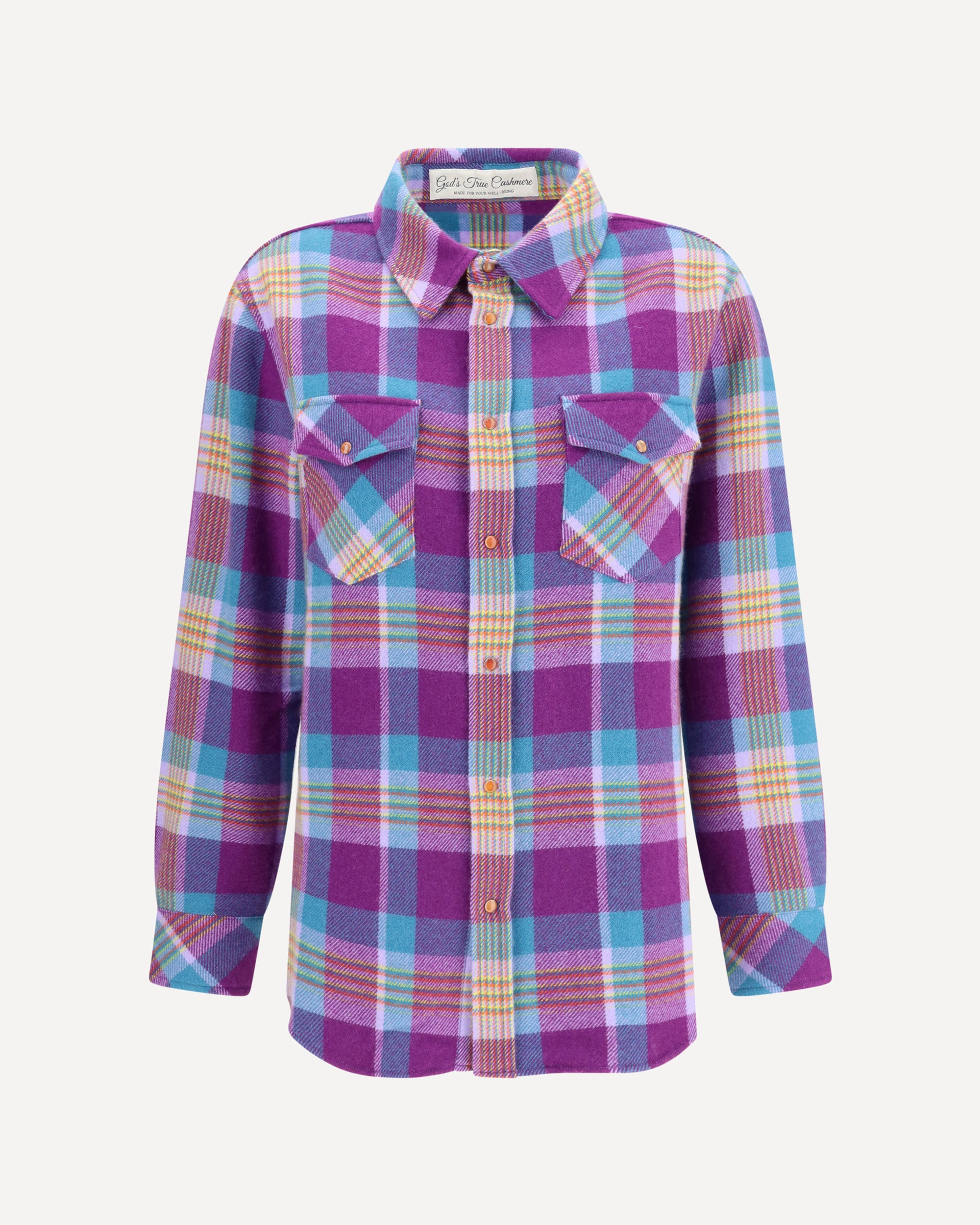 GOD'S TRUE CASHMERE Check cashmere Shirt Female S