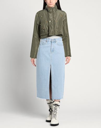 Woman Puffer Military green Size 8 Polyester