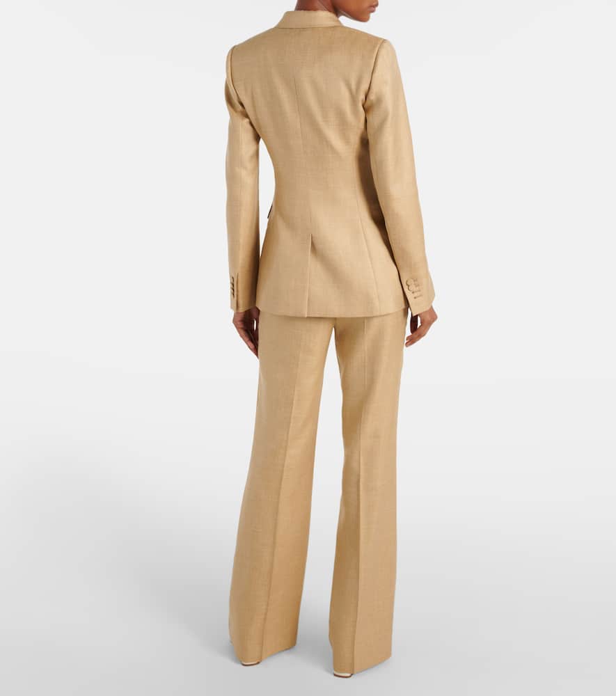 Wool, silk and linen blazer