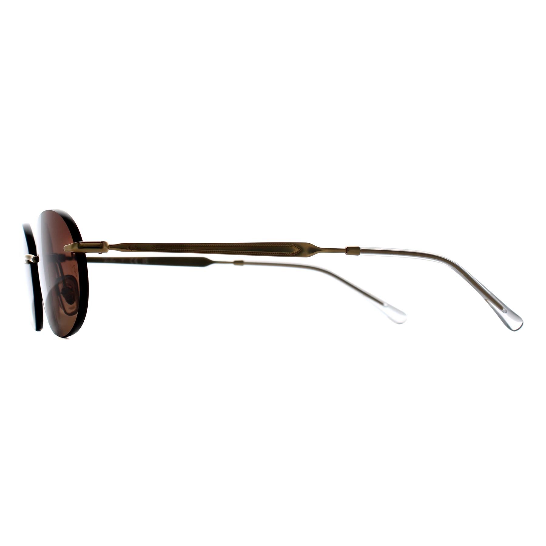 Ray-Ban Unisex Sunglass RB3767 - Frame color: Arista Gold, Lens color: Gradient Brown
