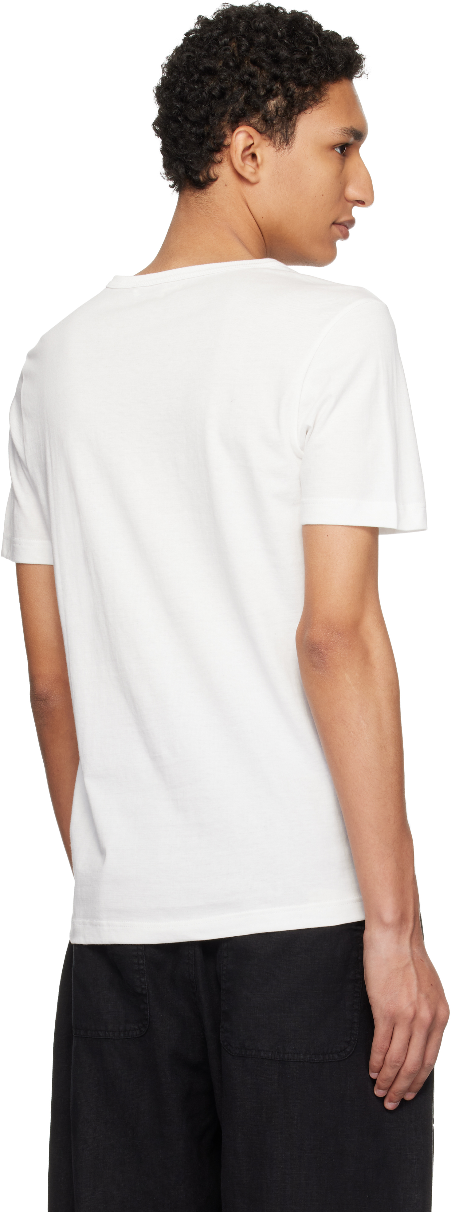 White 1950s Loopwheeled Classic Fit Lightweight T-shirt