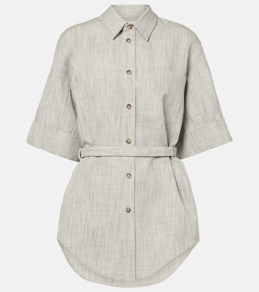 Wool, cotton, and silk top