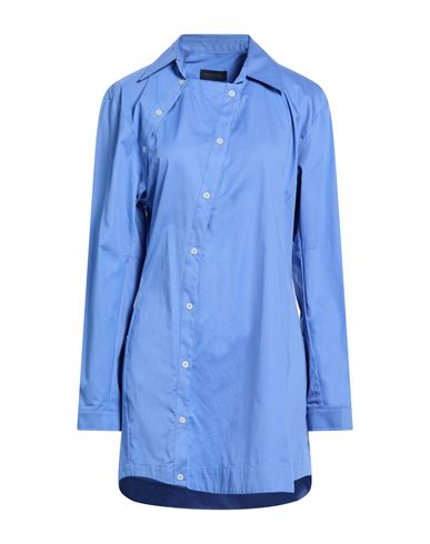 Woman Mini dress Azure Size 6 Cotton