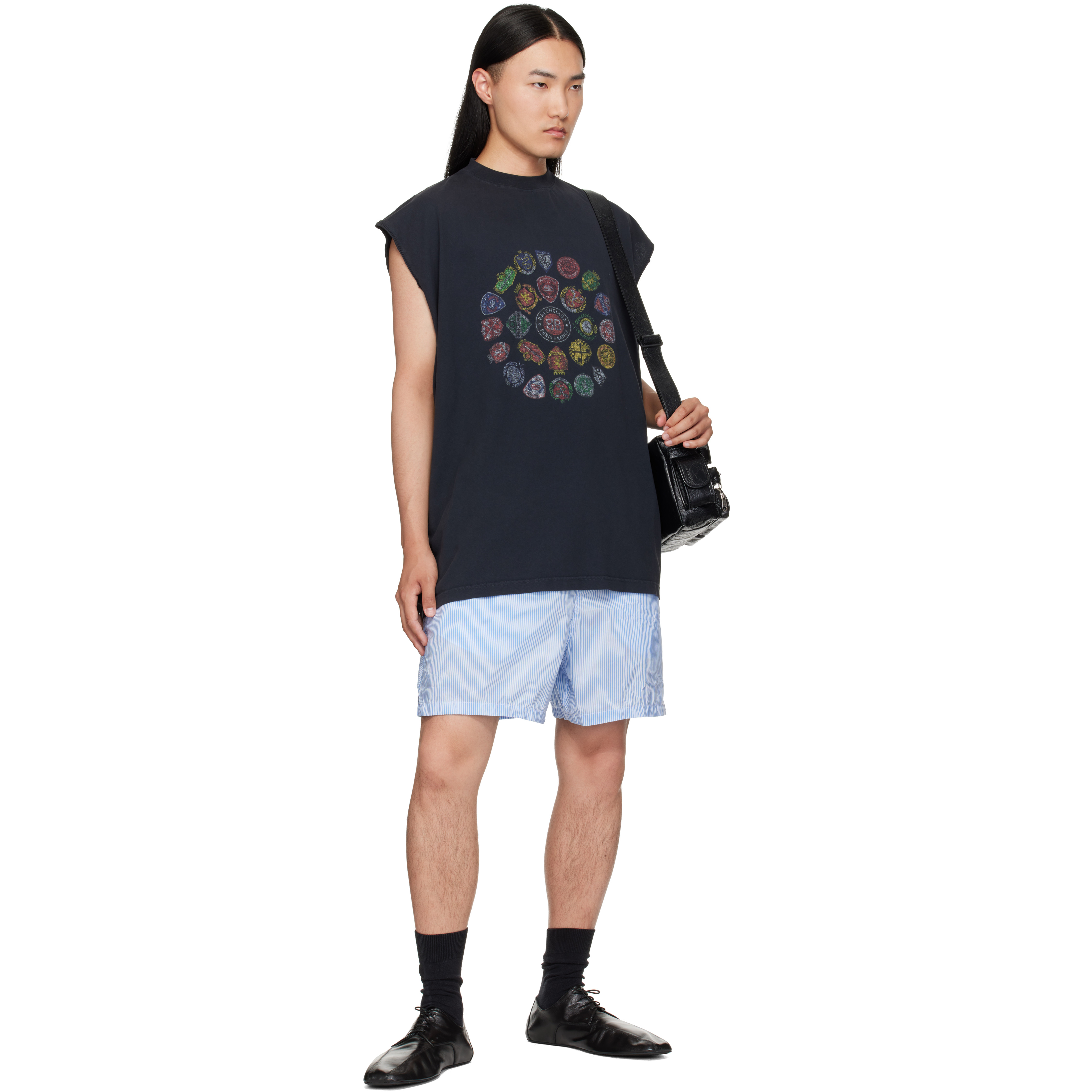 Black Spiral Crest T-Shirt