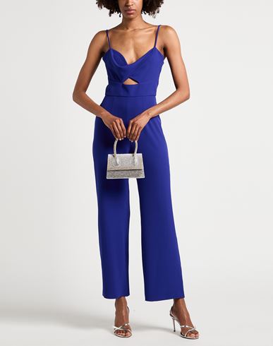 Little Woman Jumpsuit Blue Size 12 Polyester, Elastane