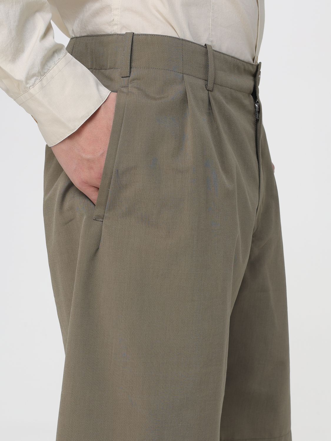 Pants Men color Military