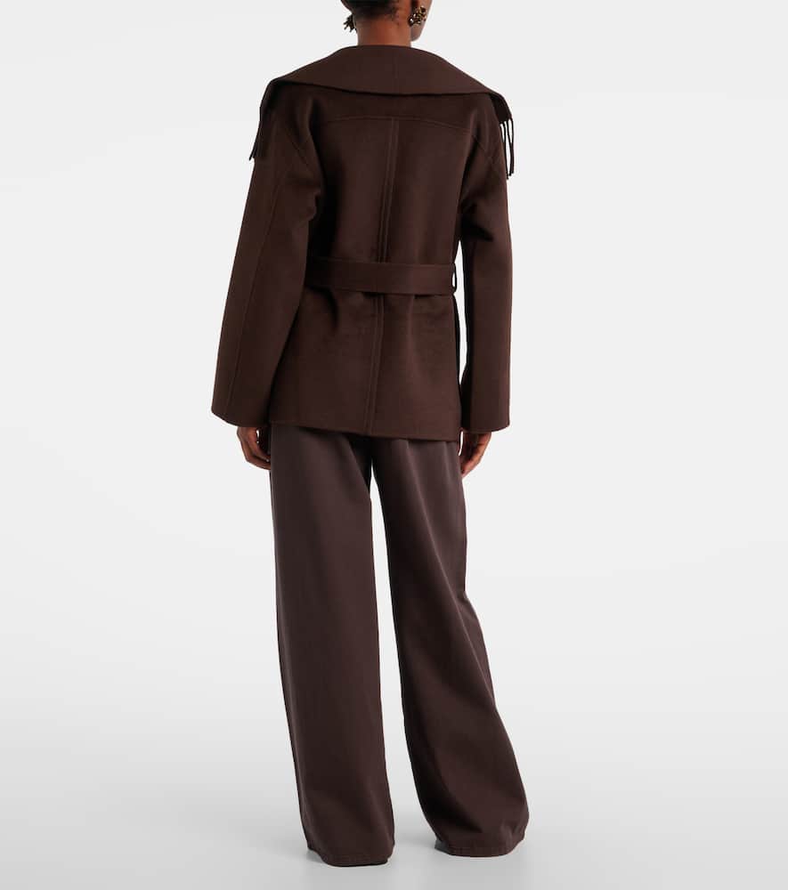 Rowen fringed wool-blend jacket