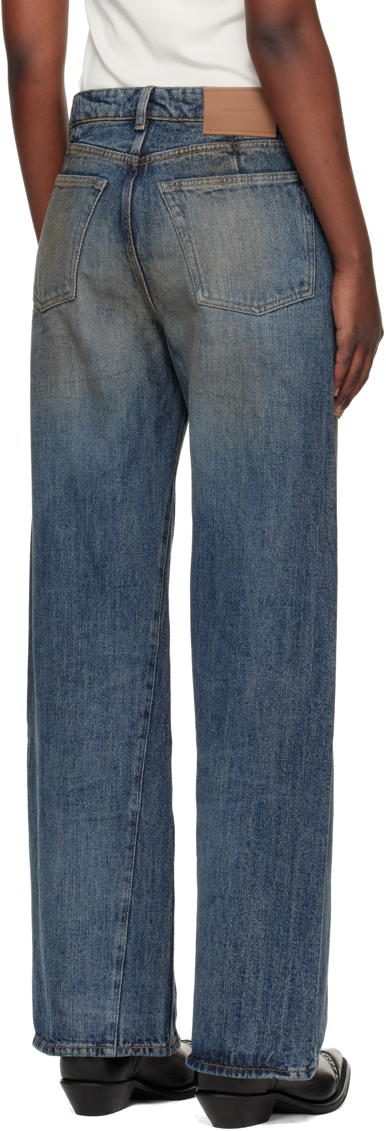Blue Treble Cut Jeans