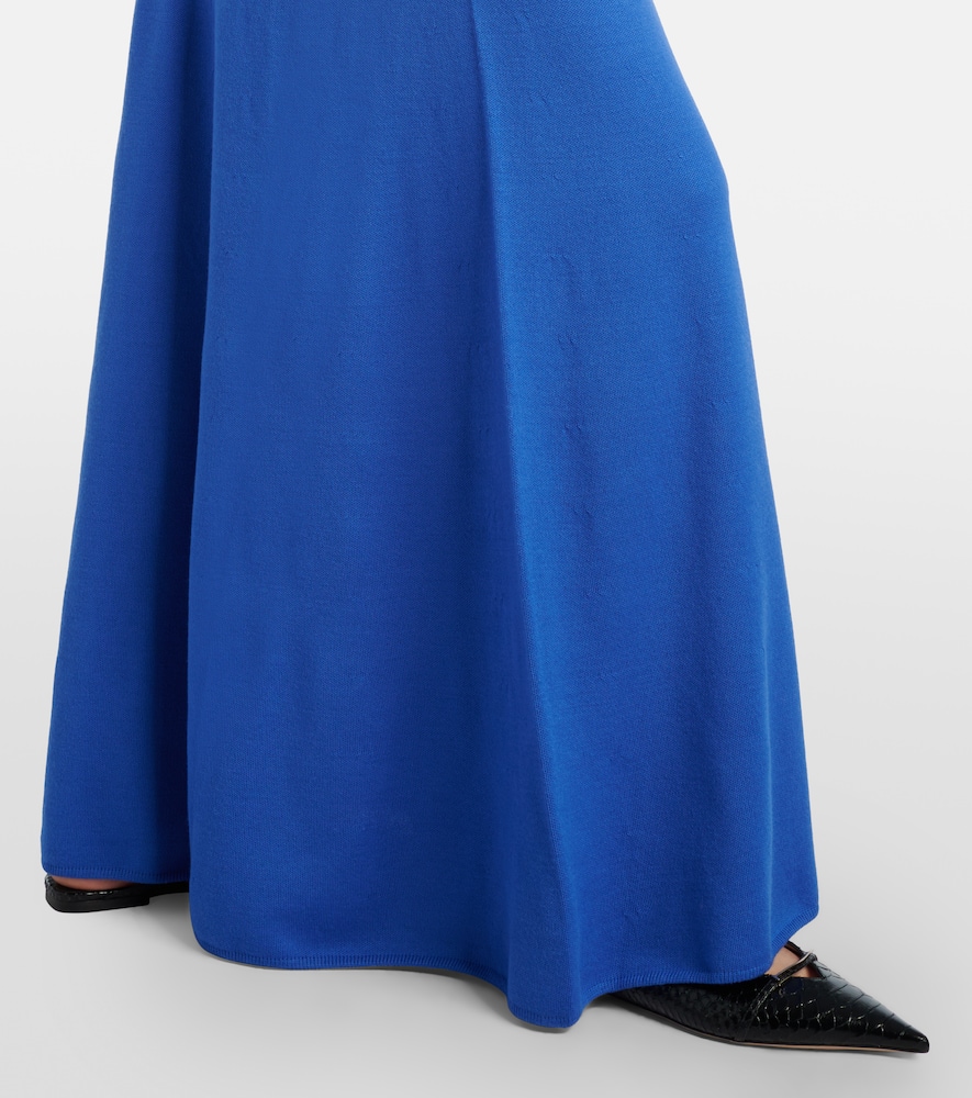 Knitted wool maxi dress
