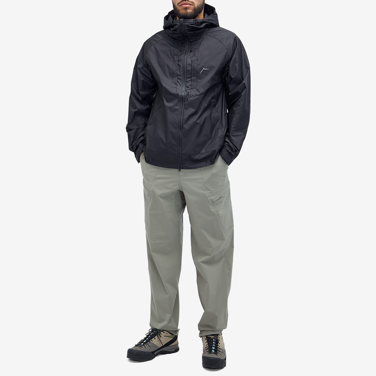 Men's Ripstop Nylon Jacket in Black