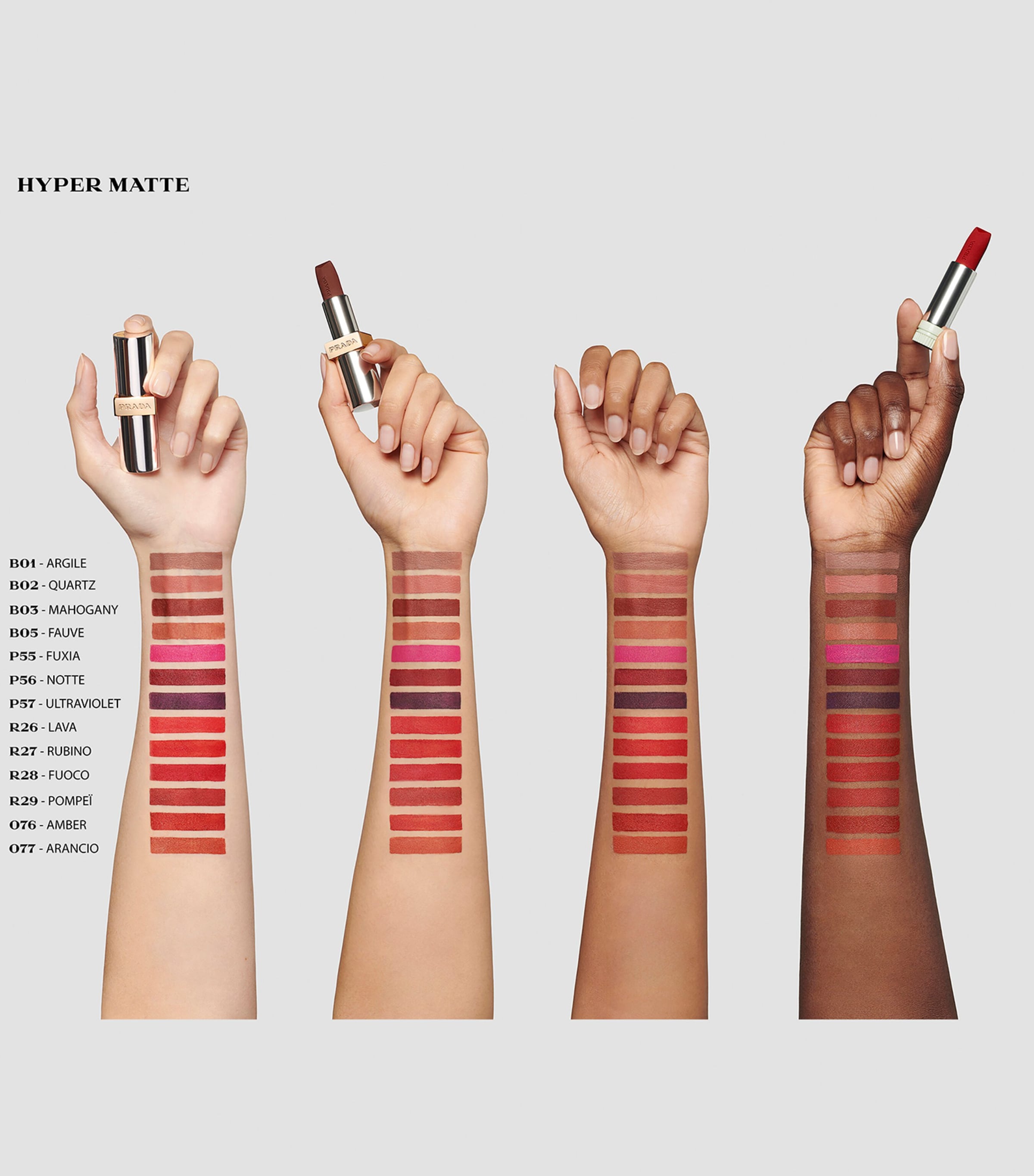 Prada Monochrome Hyper Matte Lipstick