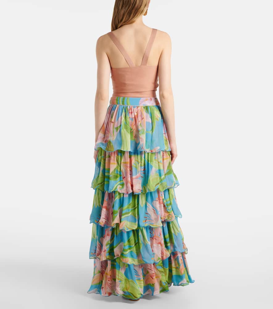 Floral maxi skirt
