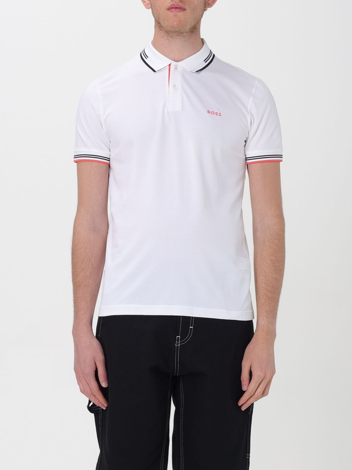 Polo Shirt Men color White