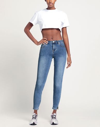 Woman Jeans Blue Size 25 Cotton, Polyester, Elastane