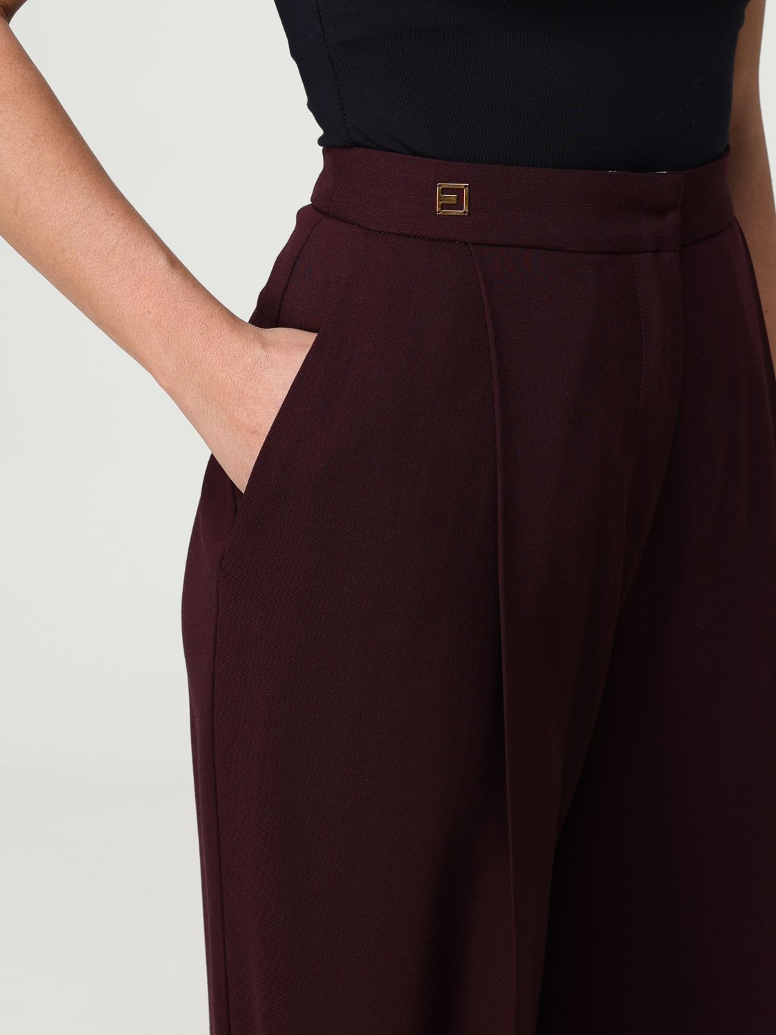 Pants Woman color Wine