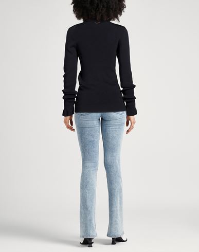 Chloé Woman Turtleneck Navy Size L Cotton, Wool